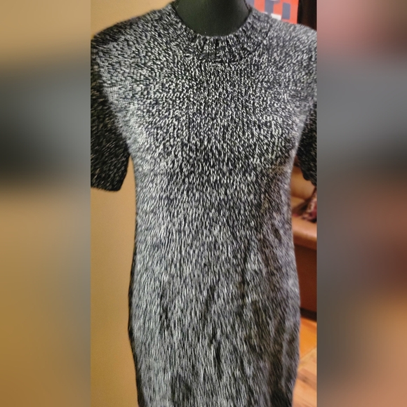 Zara Black& White Wool Blend Sweater Dress, Size Small. NWT - Picture 2 of 8